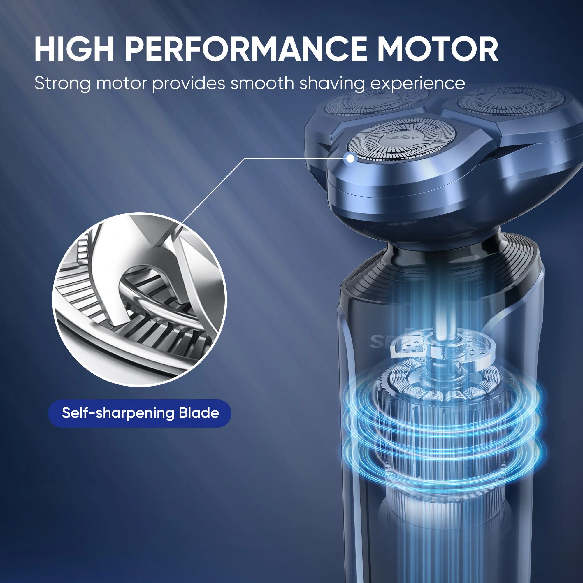 SEJOY Rotary Rechargeable Shaver Kit