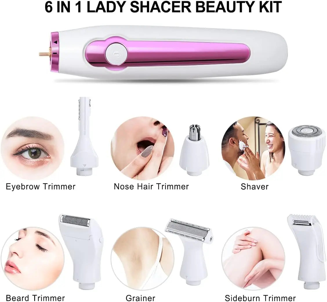 6-in-1 Cordless Electric Hair Epilator