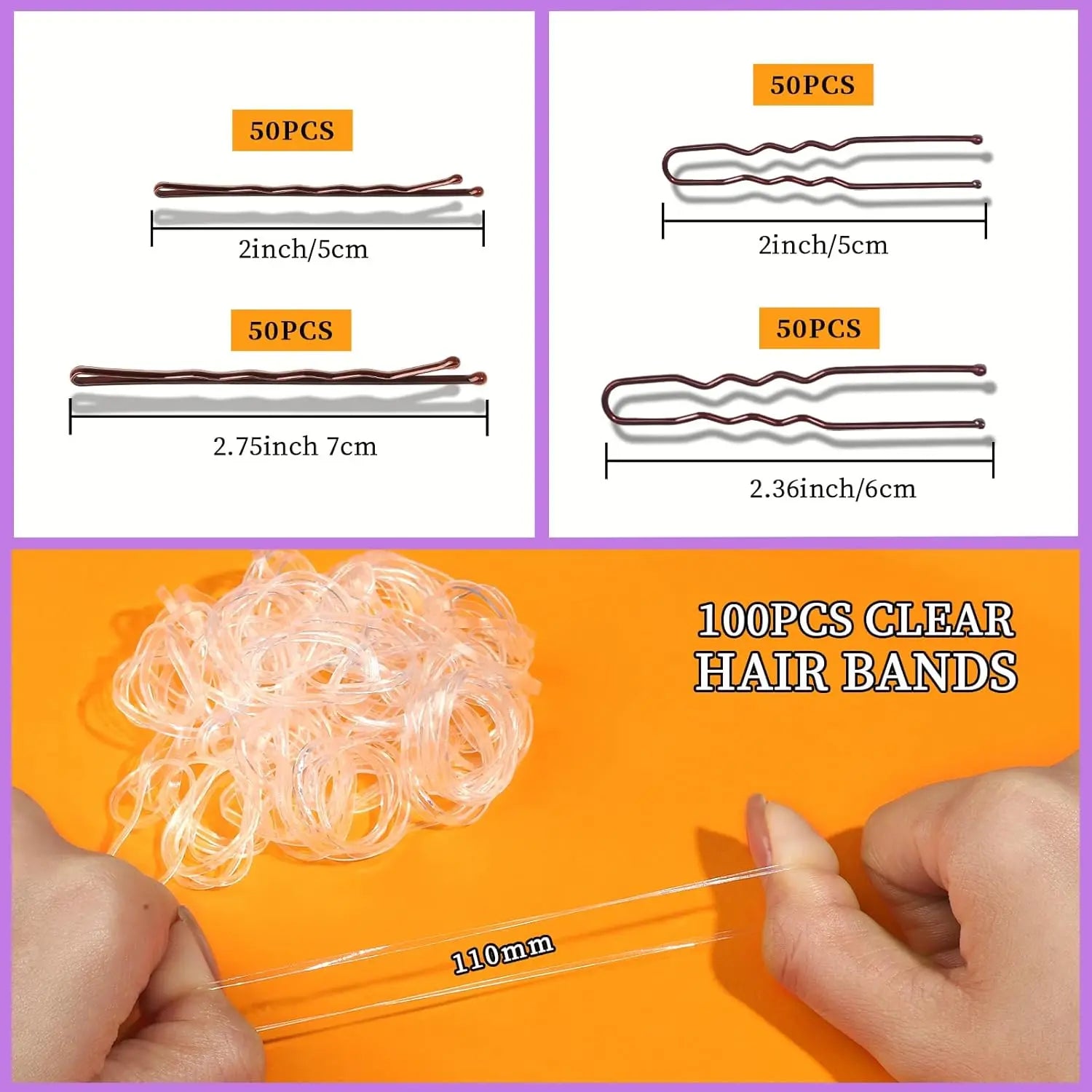 300 Pcs Hair Clip & Bobby Pin Set