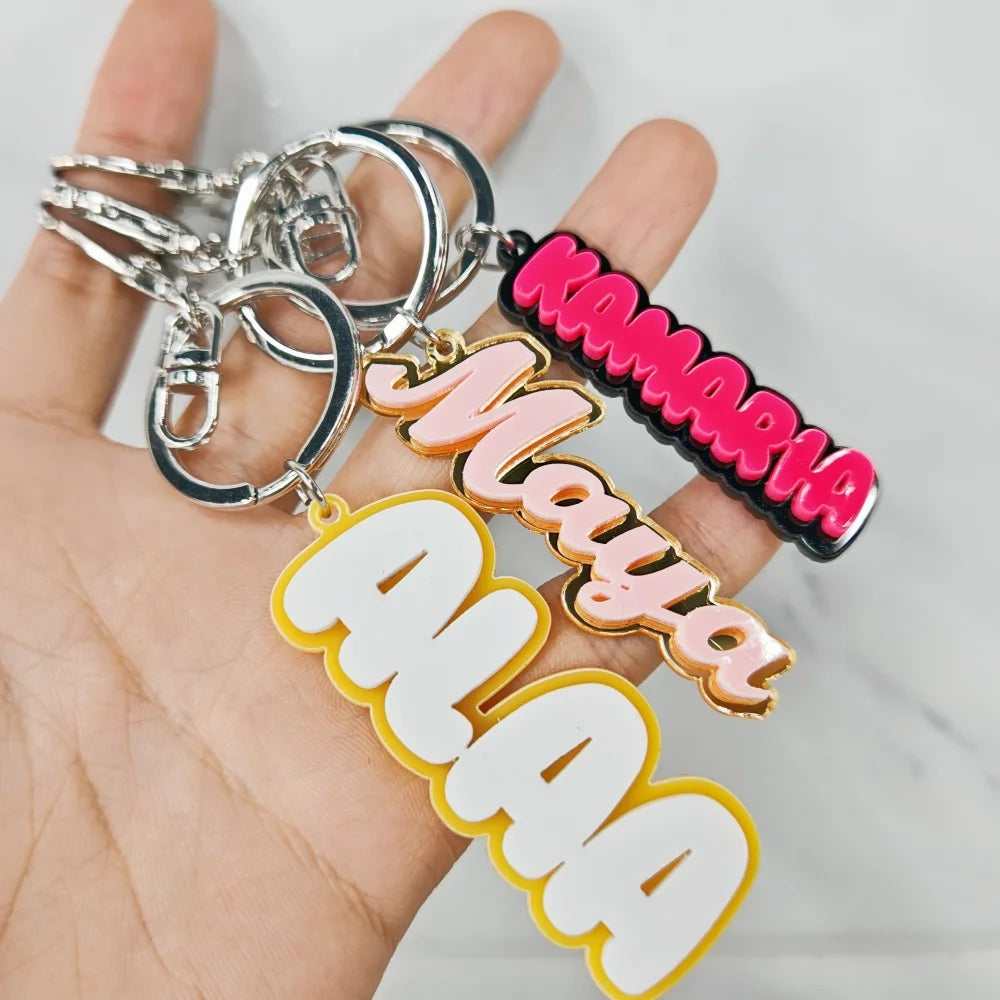 LeeChee Custom Color Name Keychain
