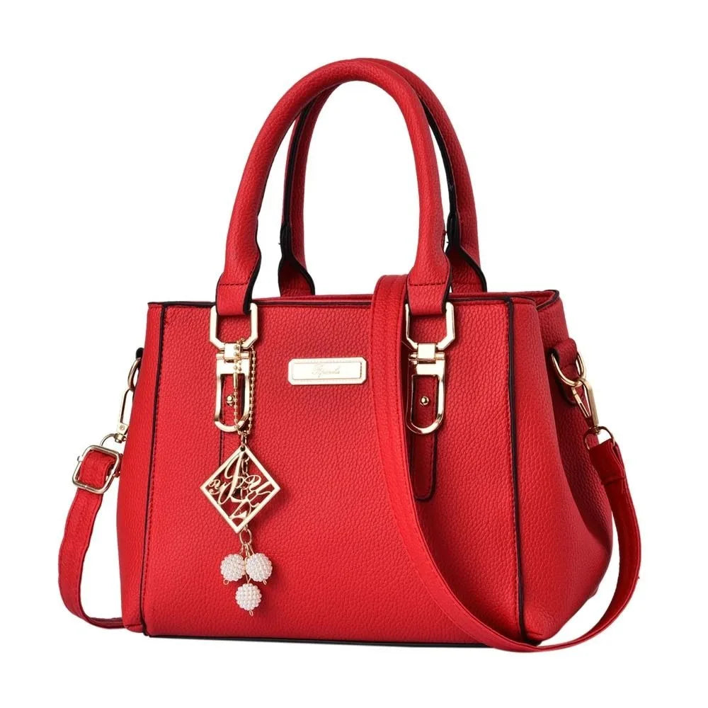 Casual Leather Shoulder Handbag