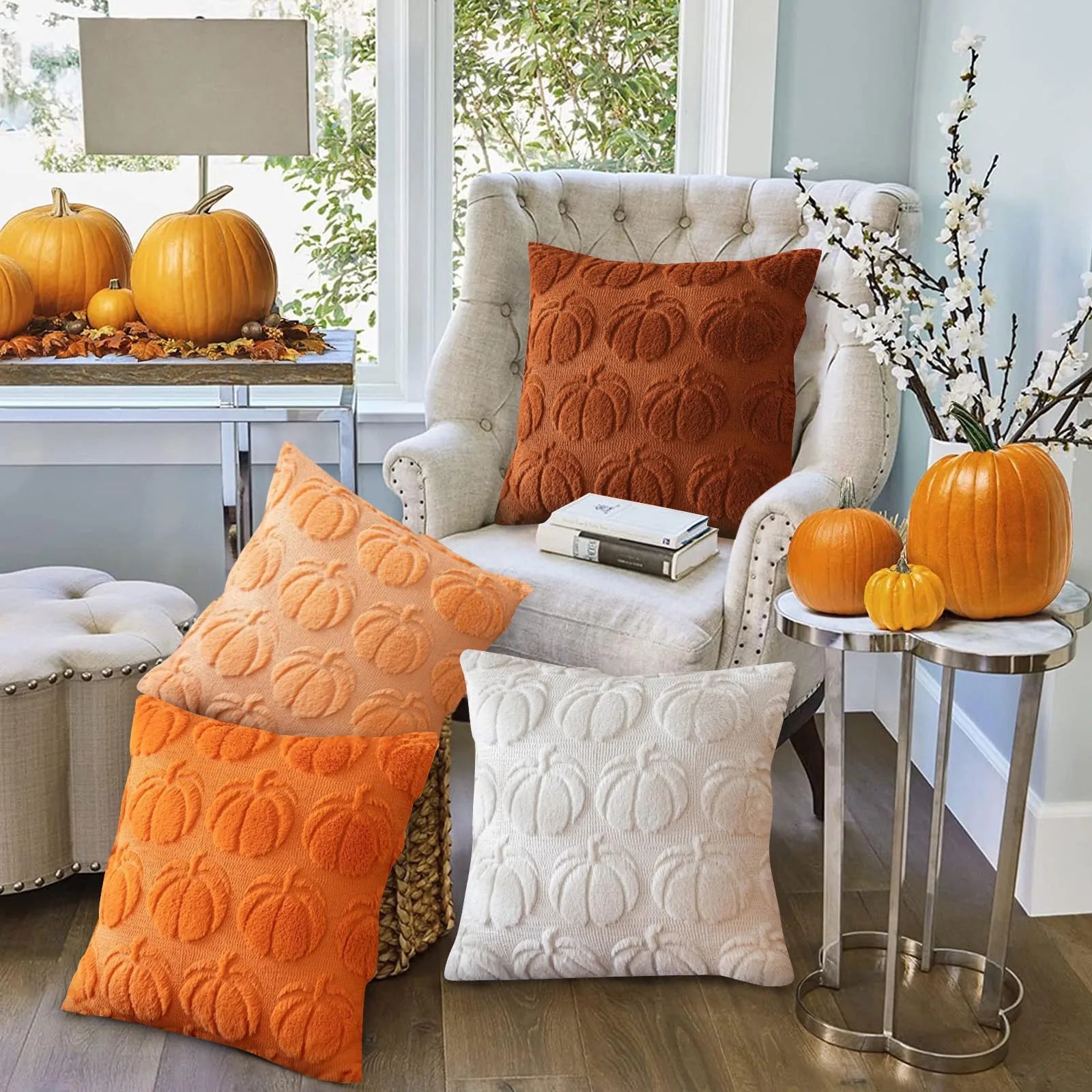 Pumpkin Halloween Plush Pillow Covers