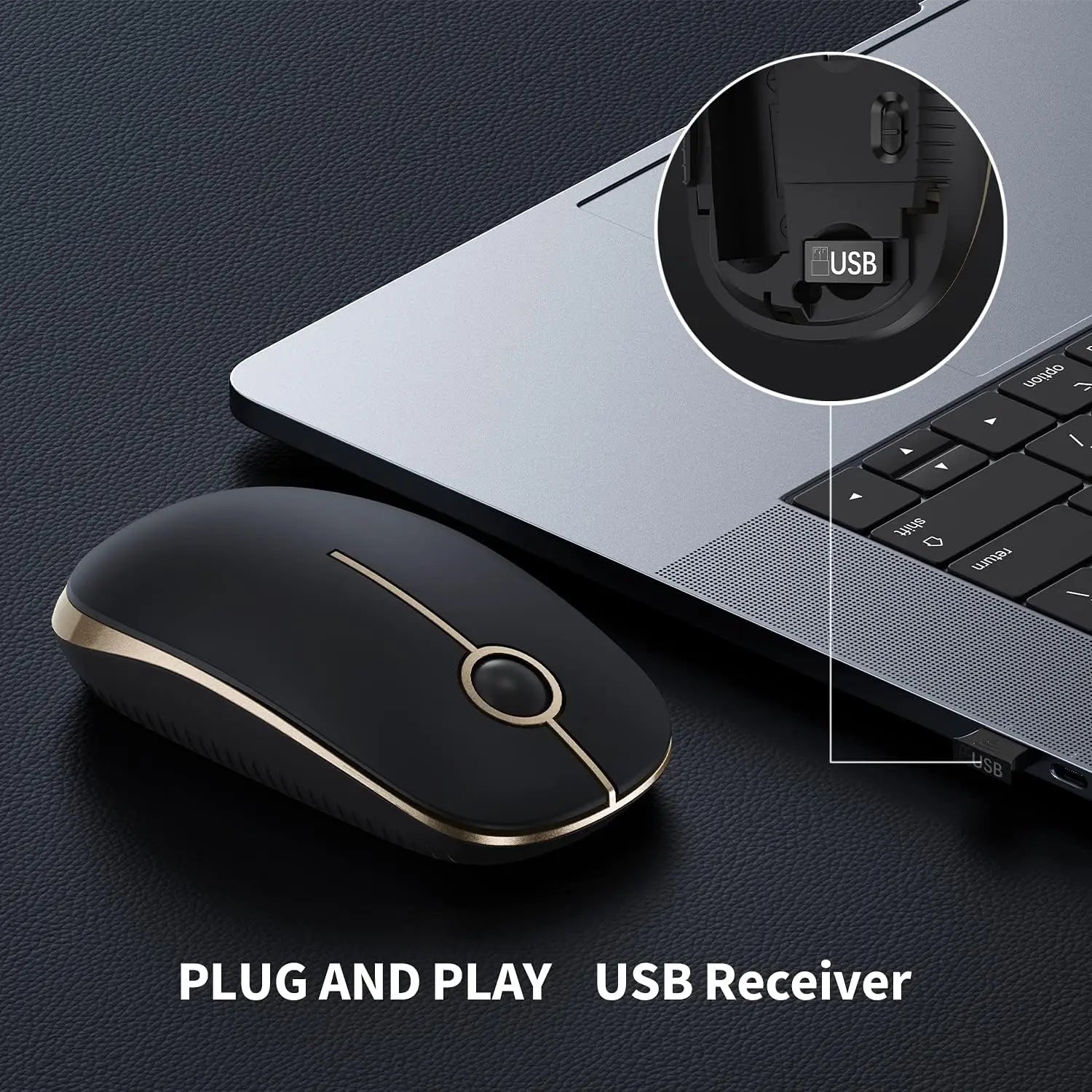 Wireless 2.4G Slim Portable Mouse