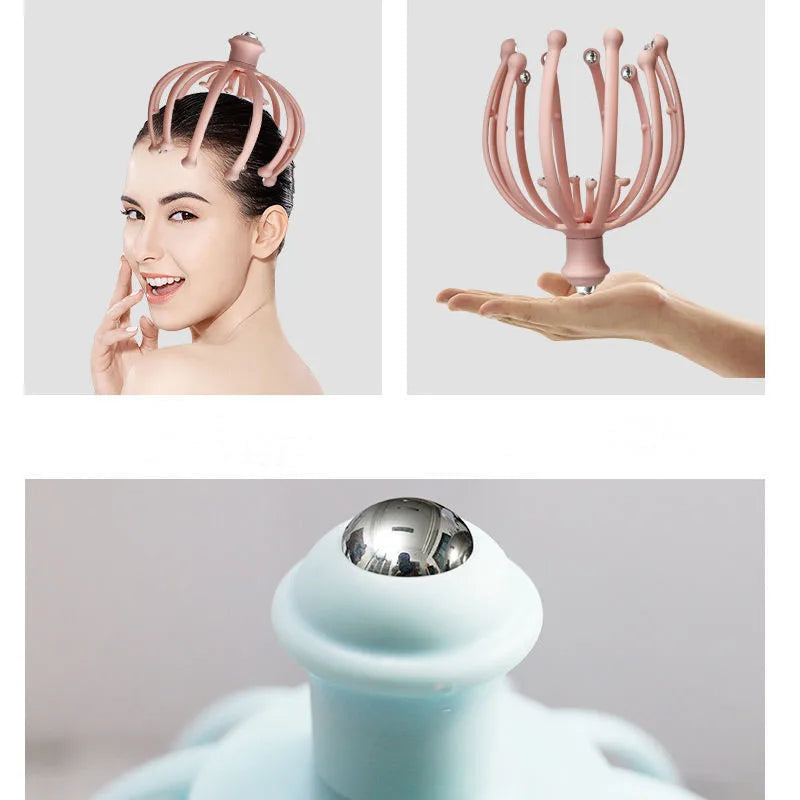 12-Claw Steel Ball Head Scalp Massager