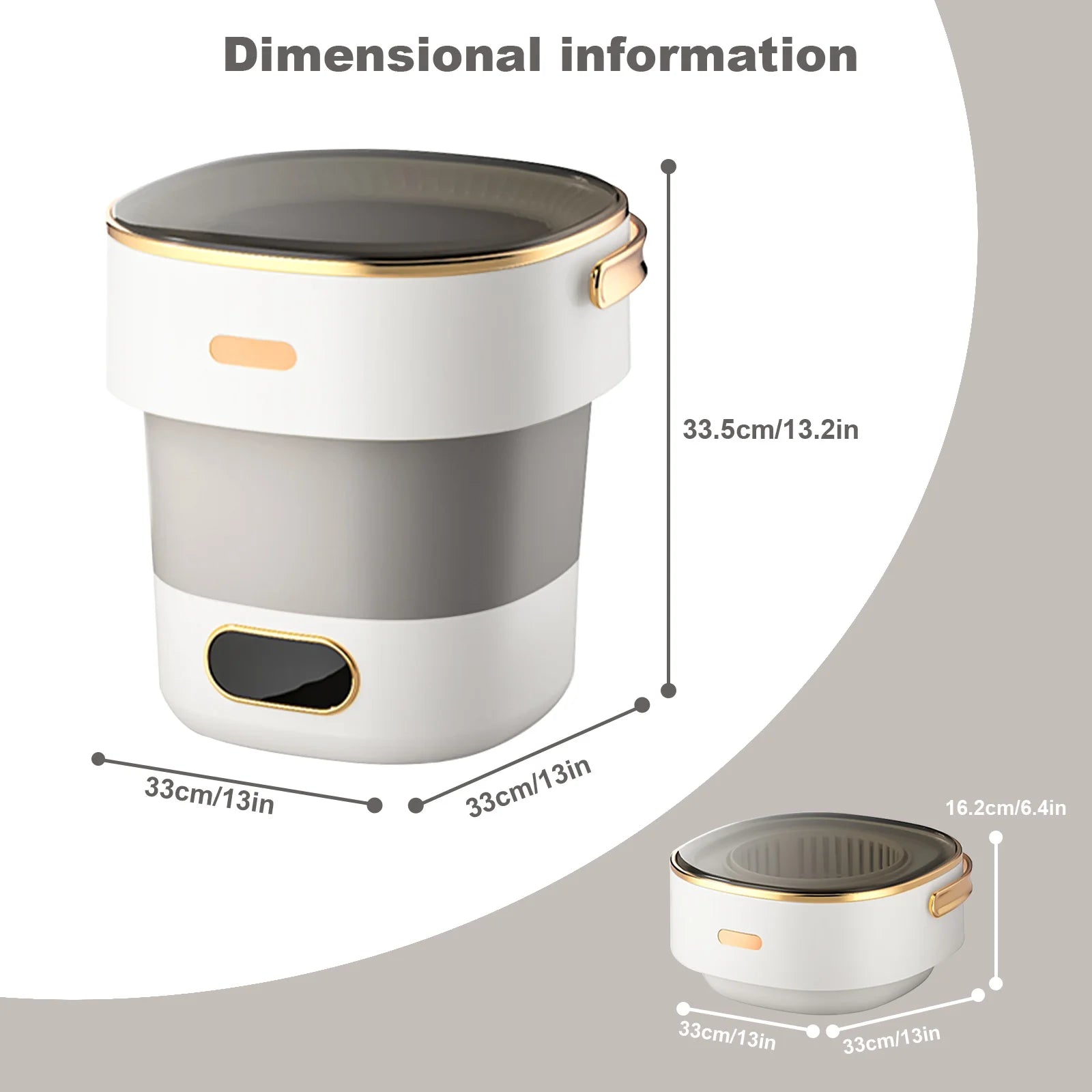 Portable 13L Folding Automatic Washer