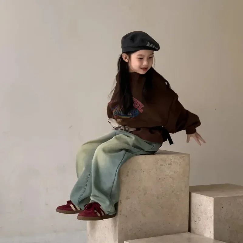 Korean Fleece Kids Hoodie – Winter 2025