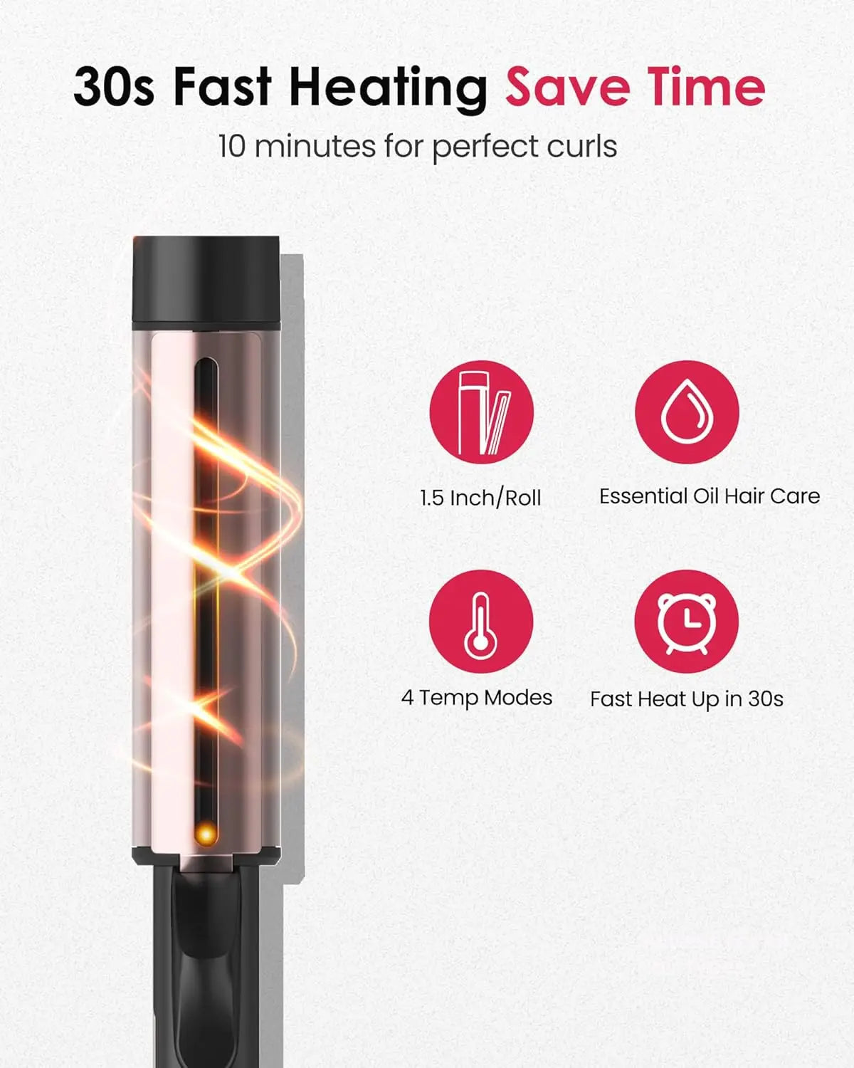 Ceramic Curling Wand for Long Hair