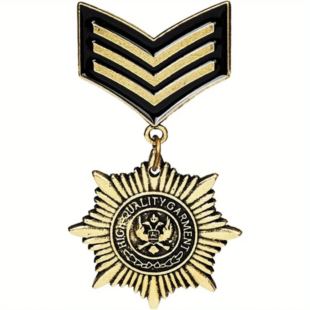 Vintage British Style Owl Star Brooch