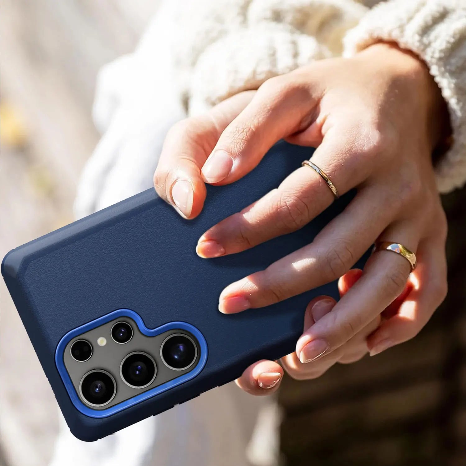 Galaxy S24 Series Rugged 3-in-1 Case – Blue