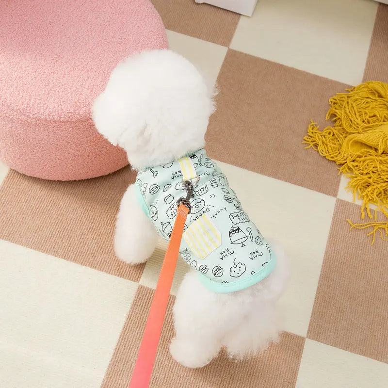 Cartoon Graffiti Summer Pet Vest