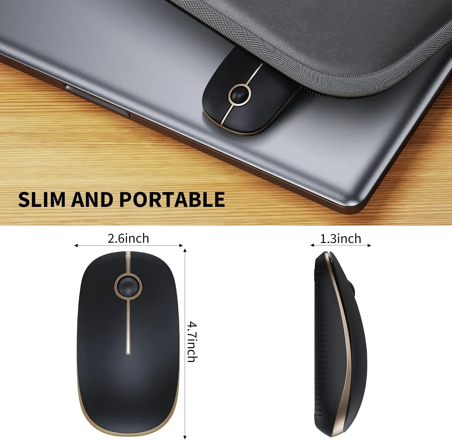 Wireless 2.4G Slim Portable Mouse