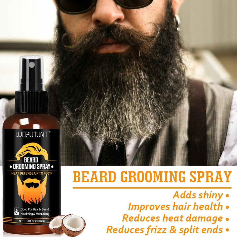 Men’s Facial Hair Care Spray & Beard BalmFacial hair care