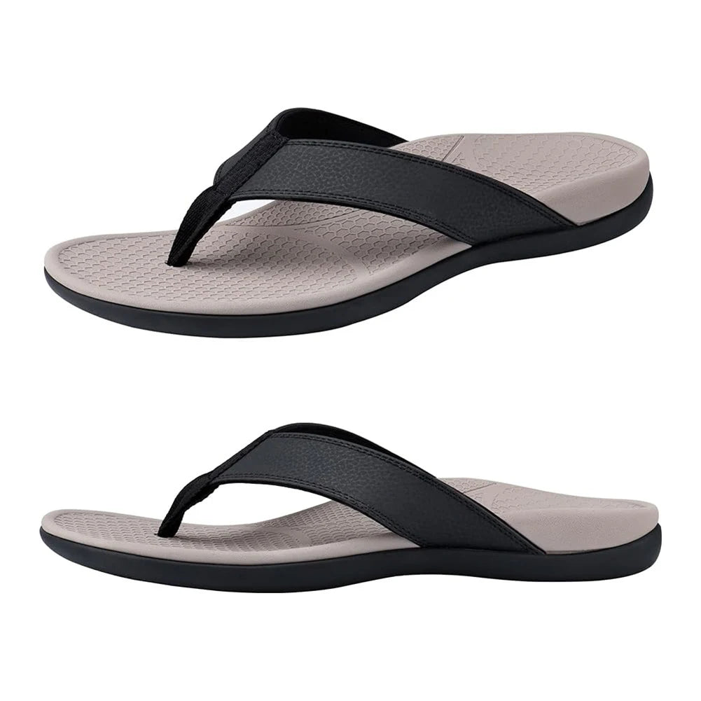 Men Orthotic Flip Flops Arch Support Sandals