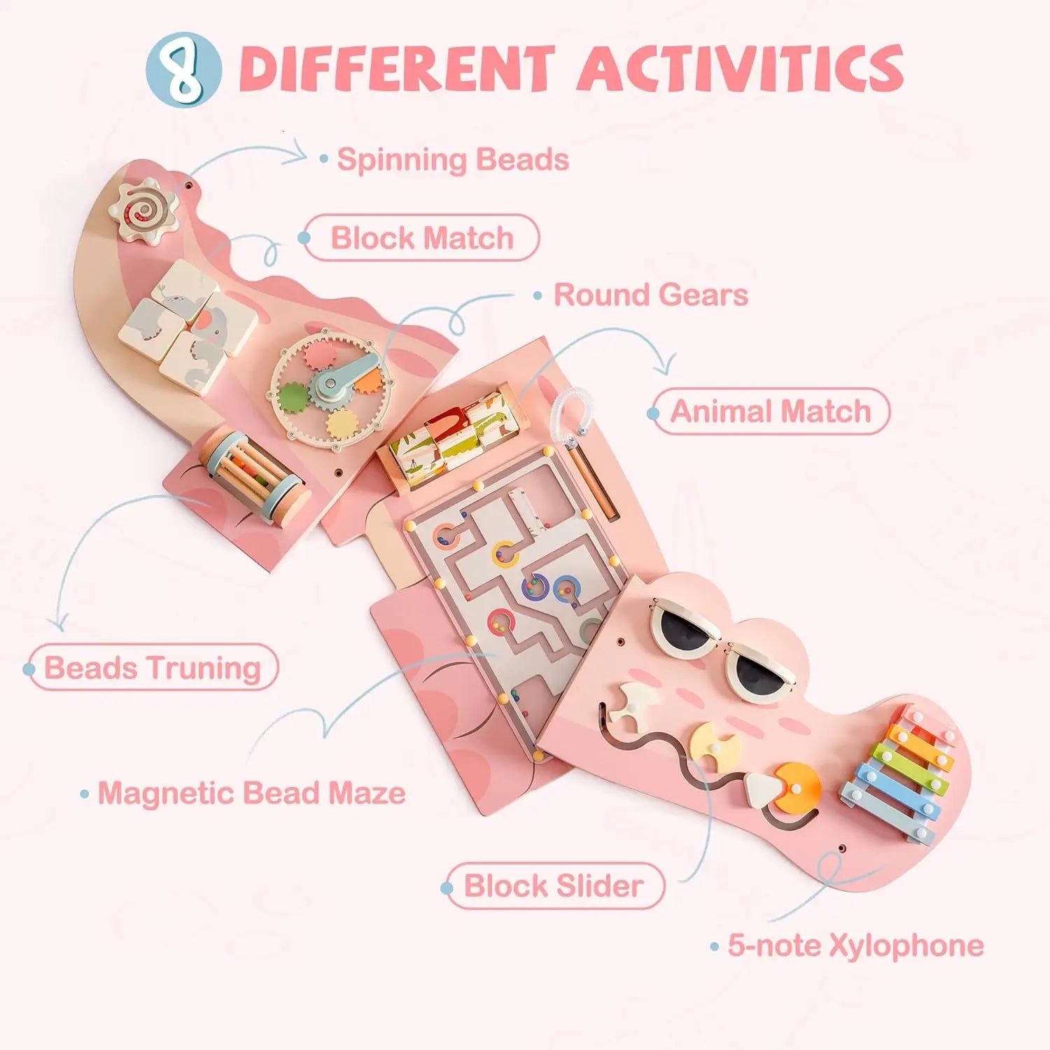 Robotime Robud Wooden Busy Board Toy