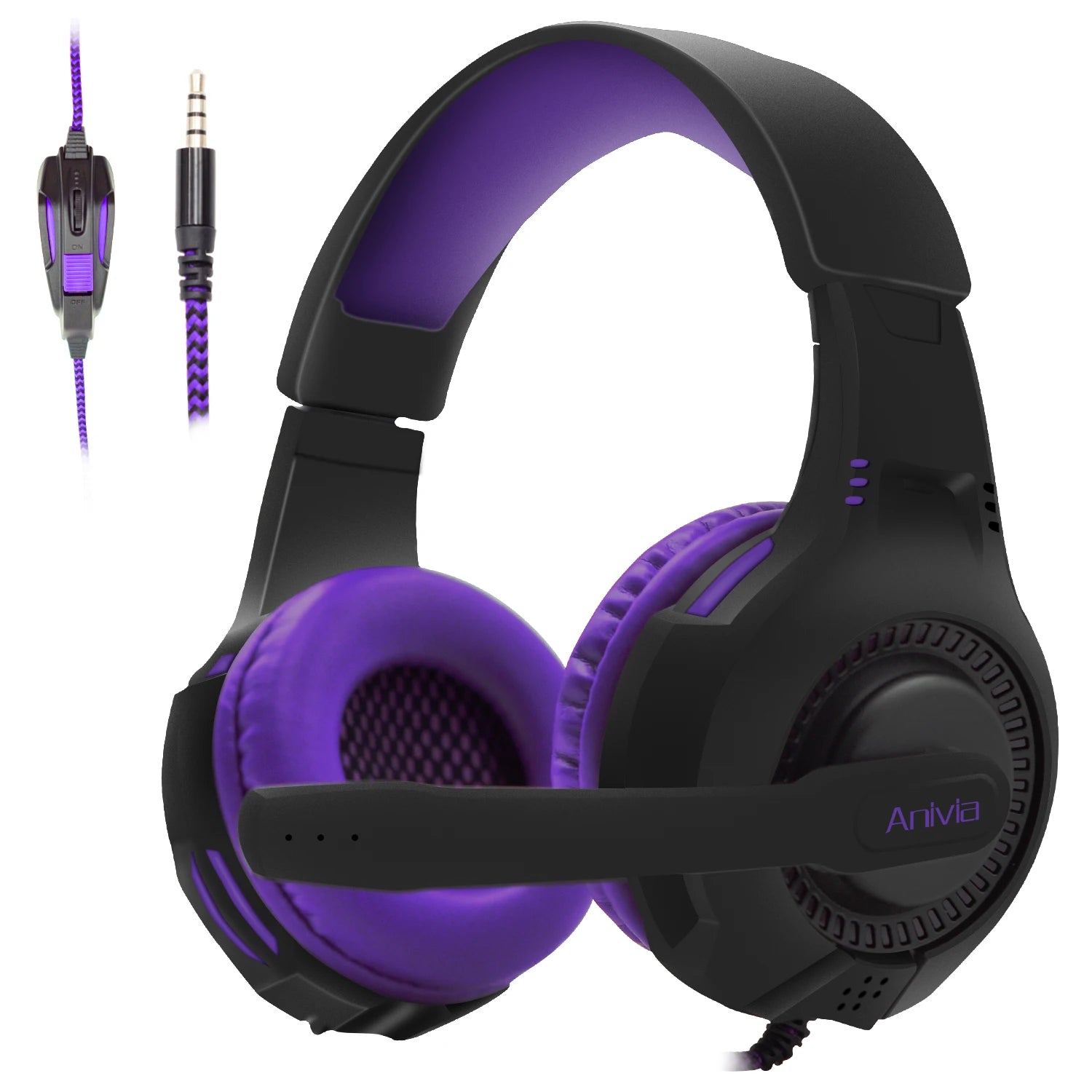 Kabelgebundenes Gaming-Headset mit Mikrofon und Lautstärkeregelung