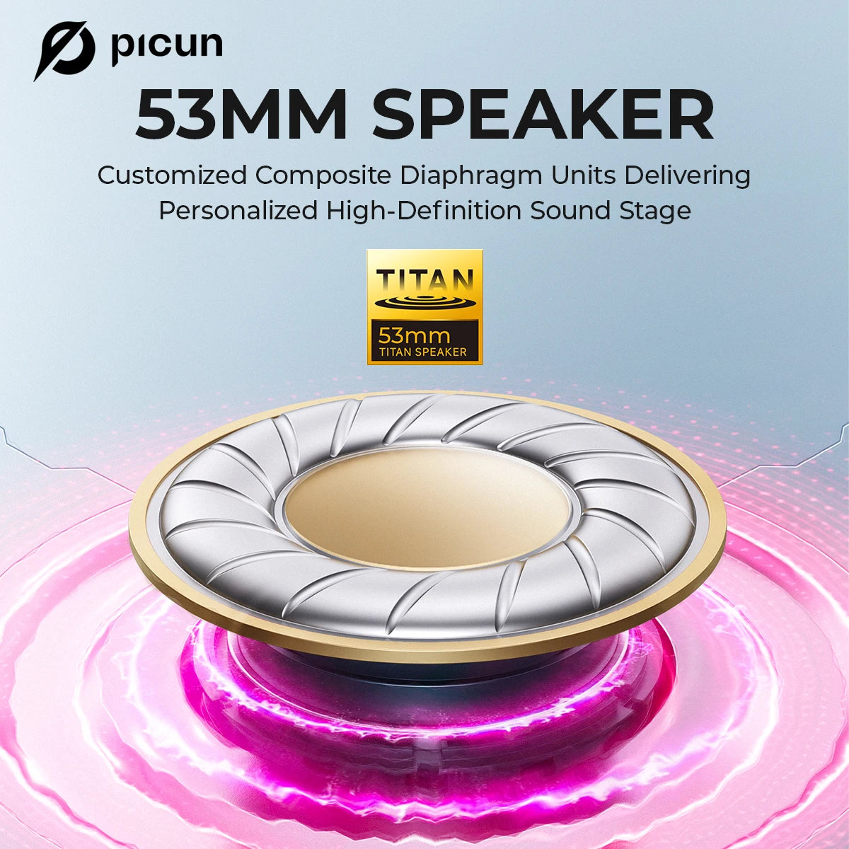 Picun G3 Wireless Gaming Headset Mic