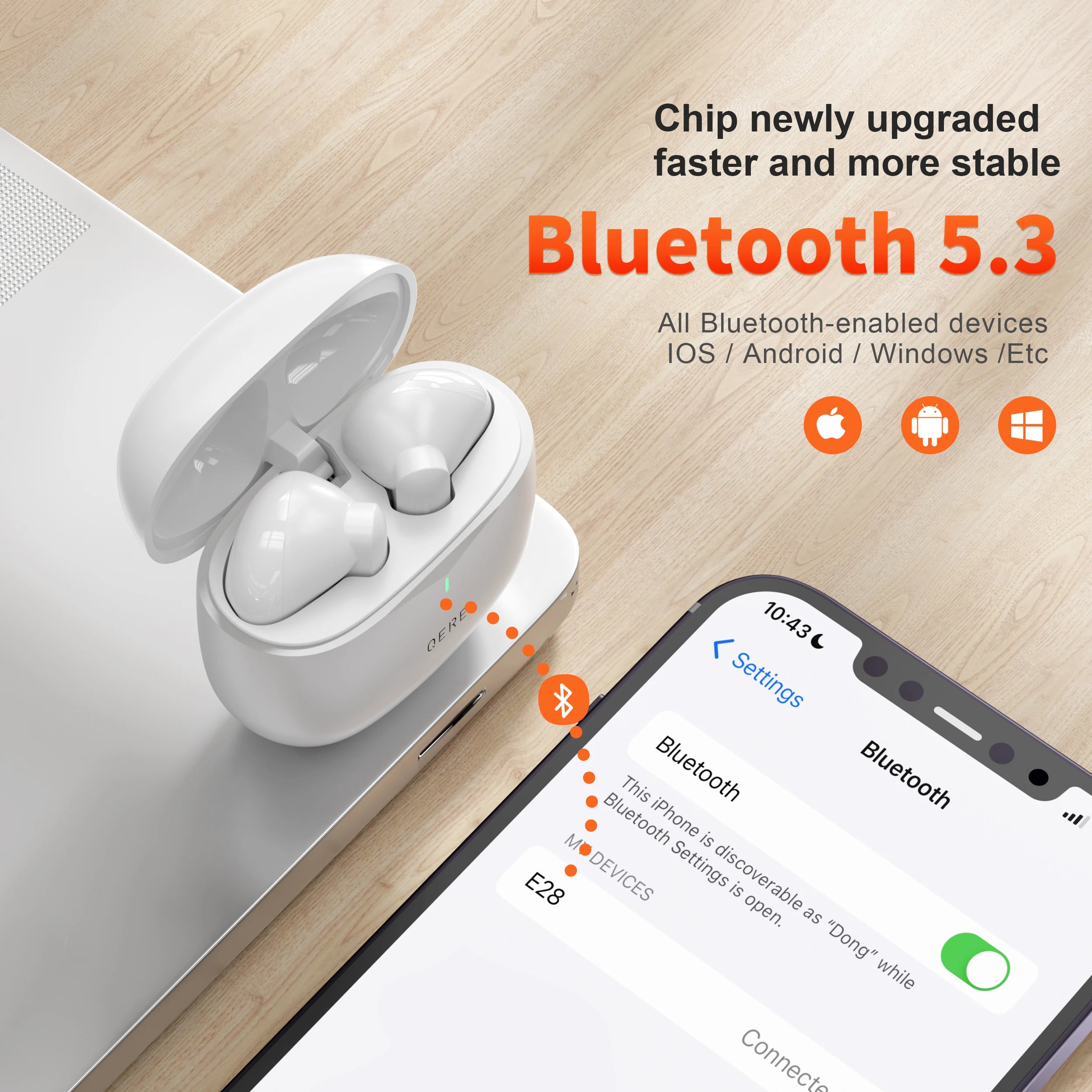 QERE E28 TWS Wireless Gaming Earbuds