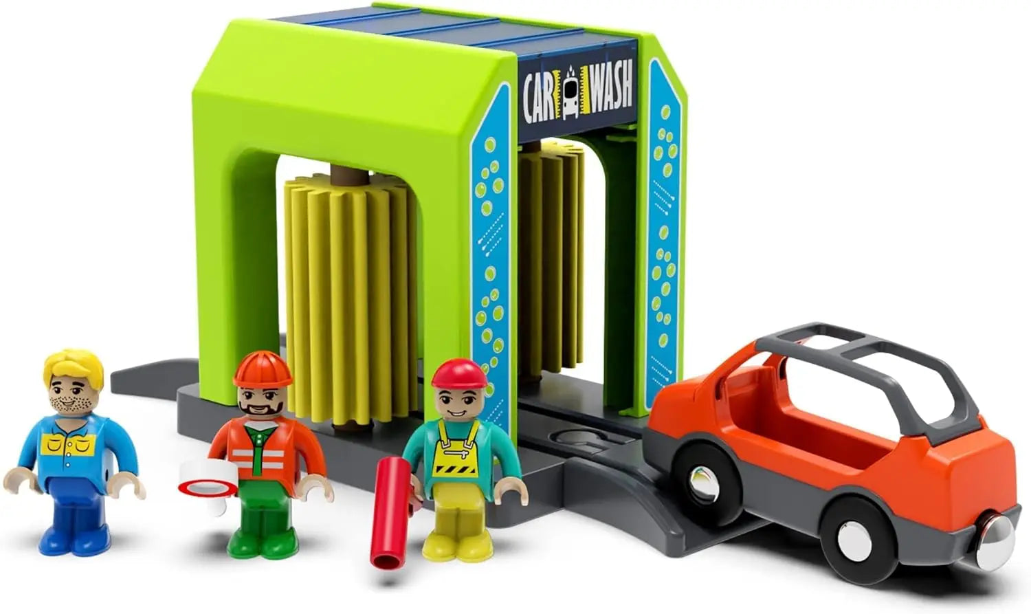 Wooden Railway Car Wash Toy Accessory