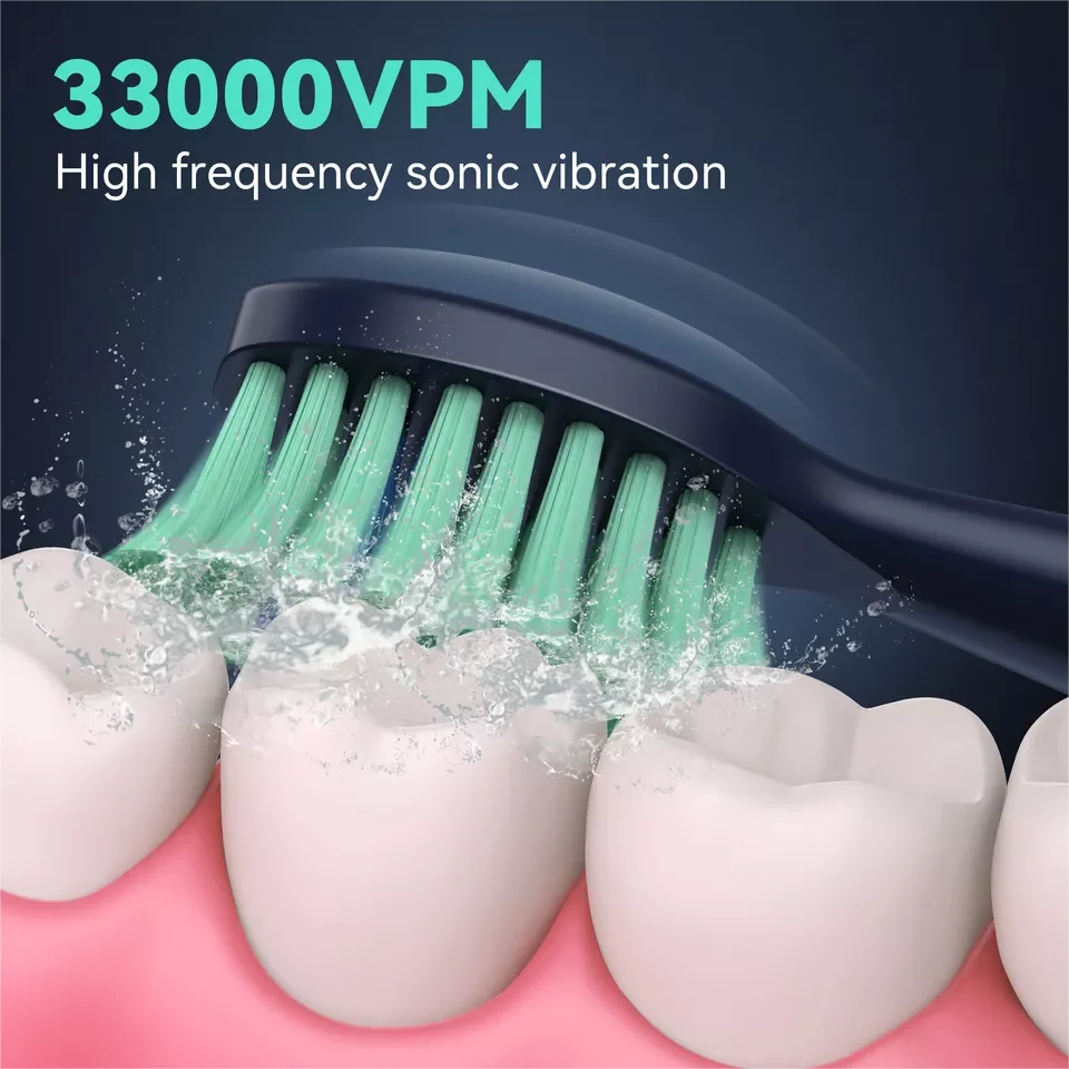 SEJOY Sonic Toothbrush 8 Heads USB Rechargeable