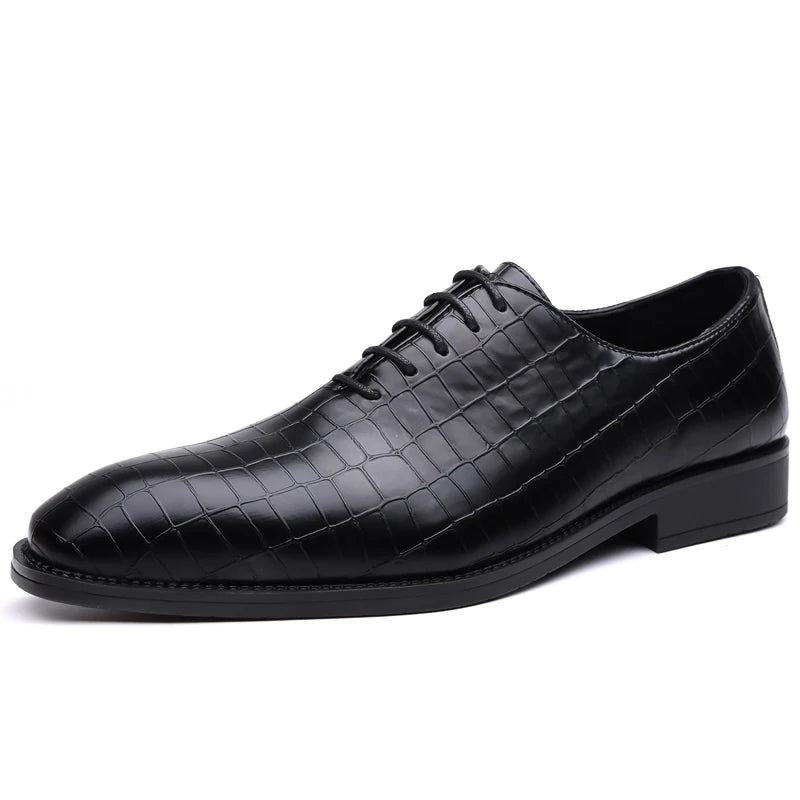 Luxuriöse Herren-Oxford-Schuhe aus Brogue-Leder