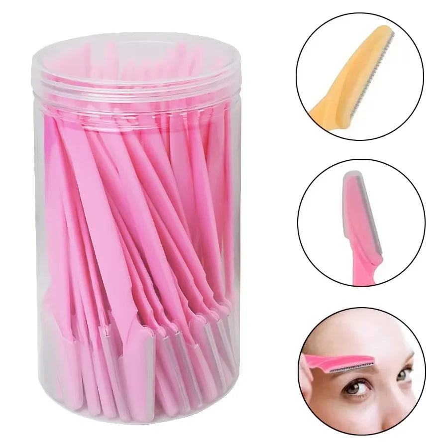 30PCS Eyebrow Razors with Case