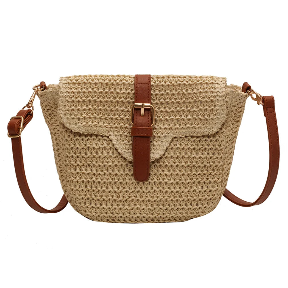 Boho Summer Straw Tote for Women