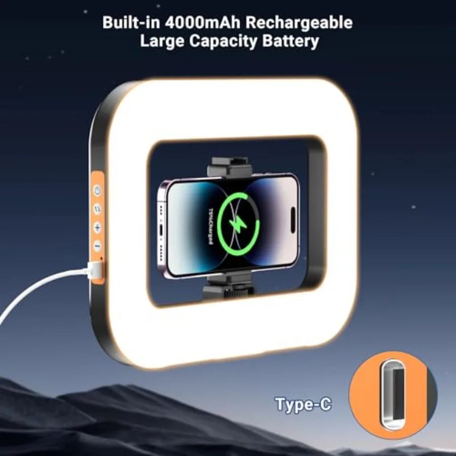 Cordless Rechargeable Square Ring Light