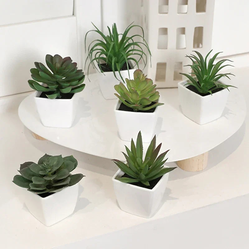 Mini Artificial Succulent Plants Set of 6