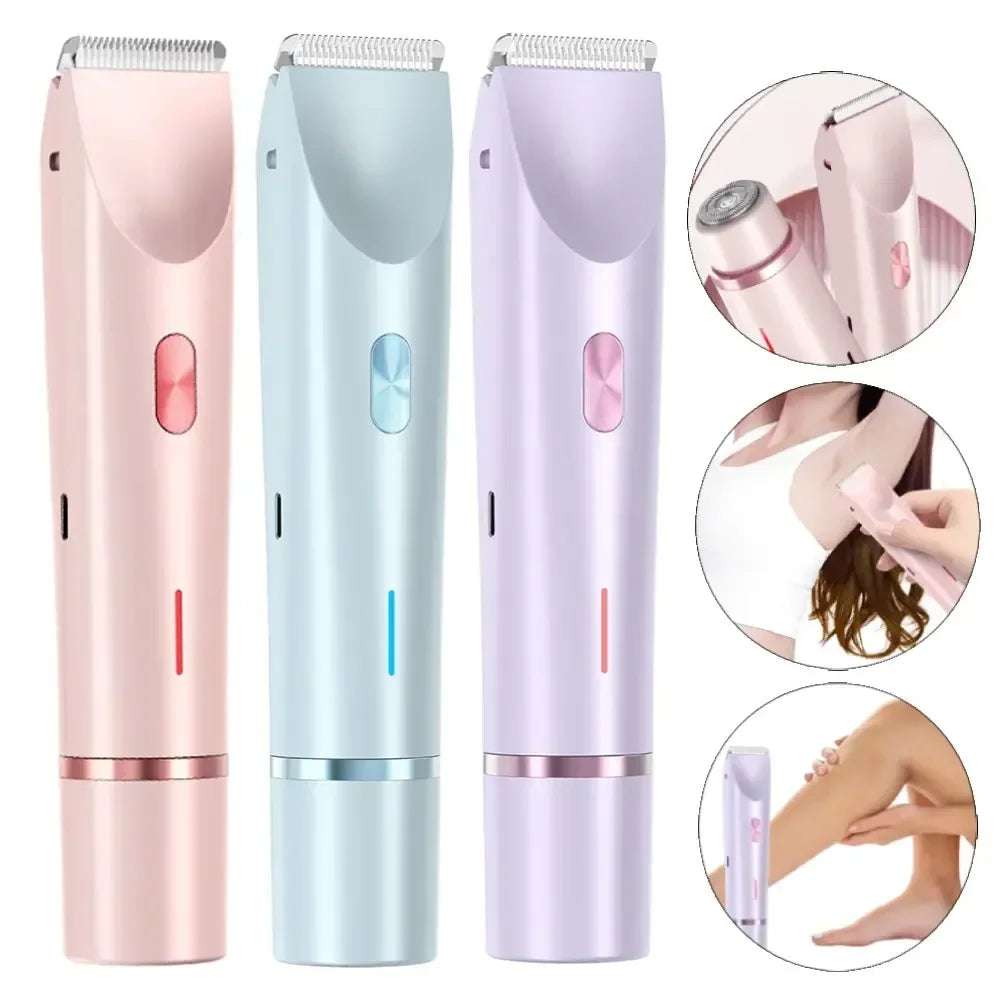 2-in-1 Dual Head Women Electric Razor