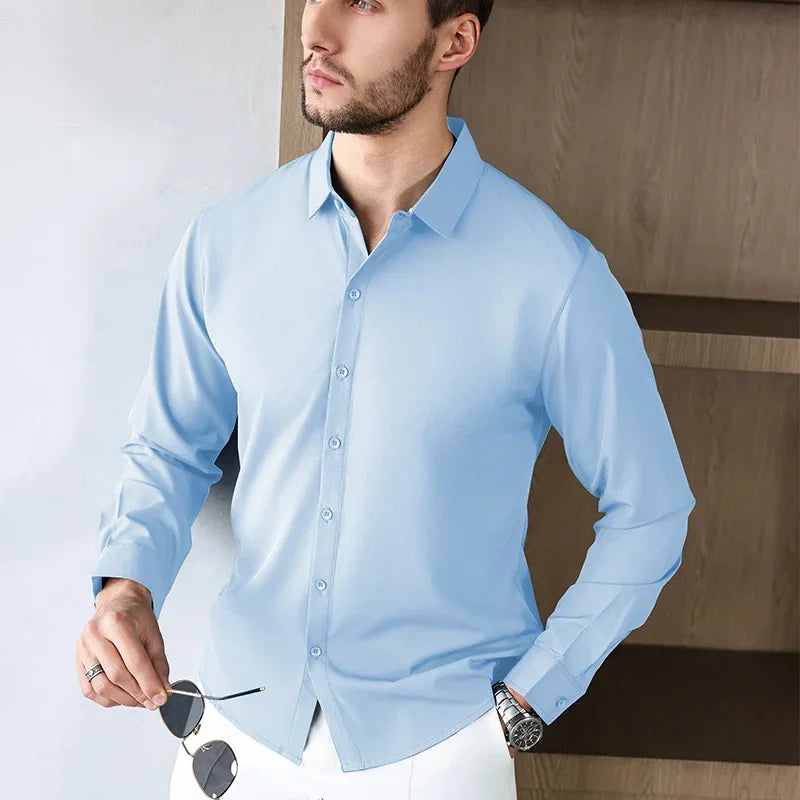 Men's Wrinkle-Free Long Sleeve Shirt