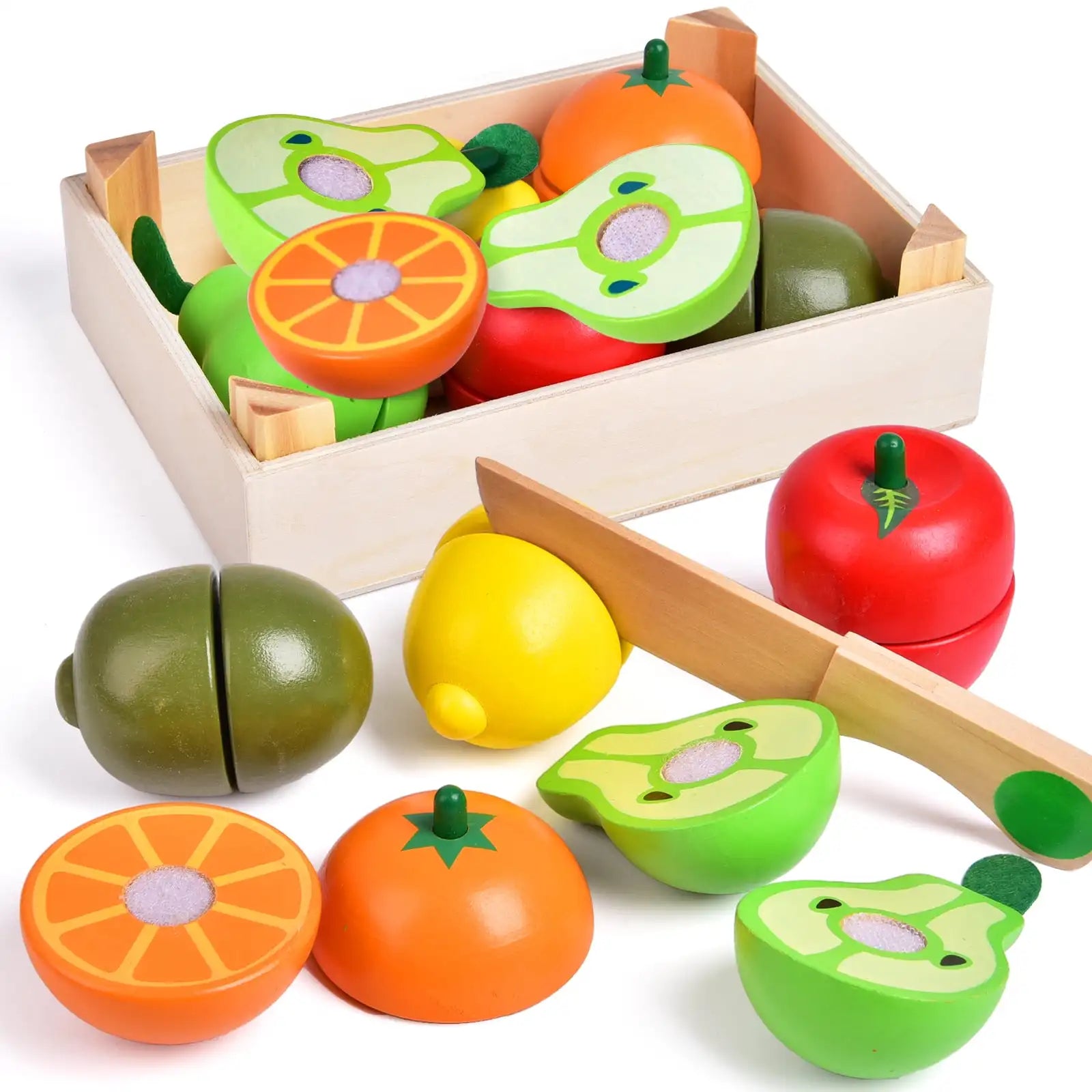 Wooden Play Food Kitchen Toy Set