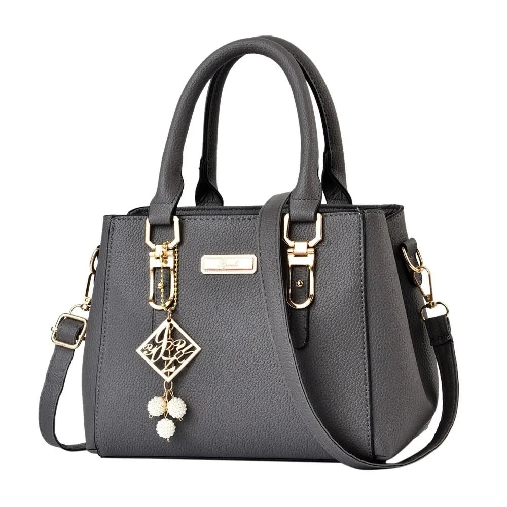 Casual Leather Shoulder Handbag