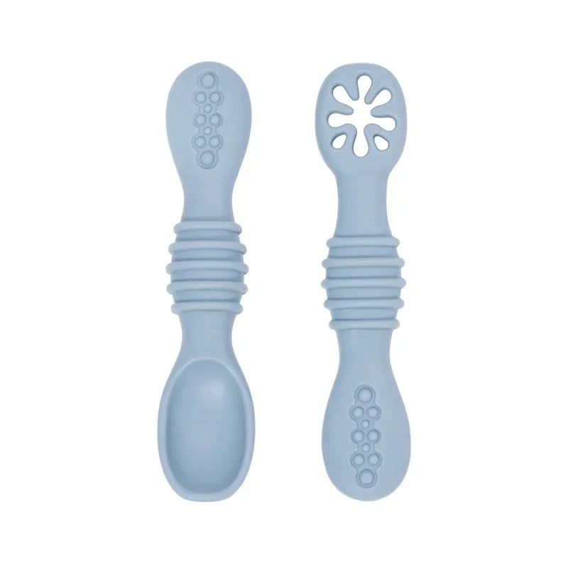 Baby Silicone Spoon Fork Training Set