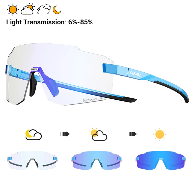 Kapvoe Ultralight Photochromic Cycling Glasses