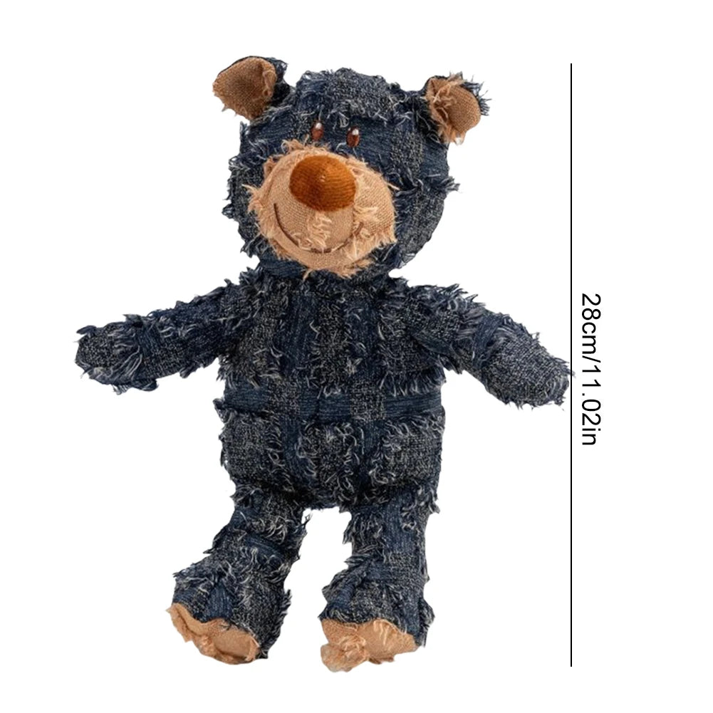 Quietschendes Plüschbär-Hundespielzeug, langlebig, lustig