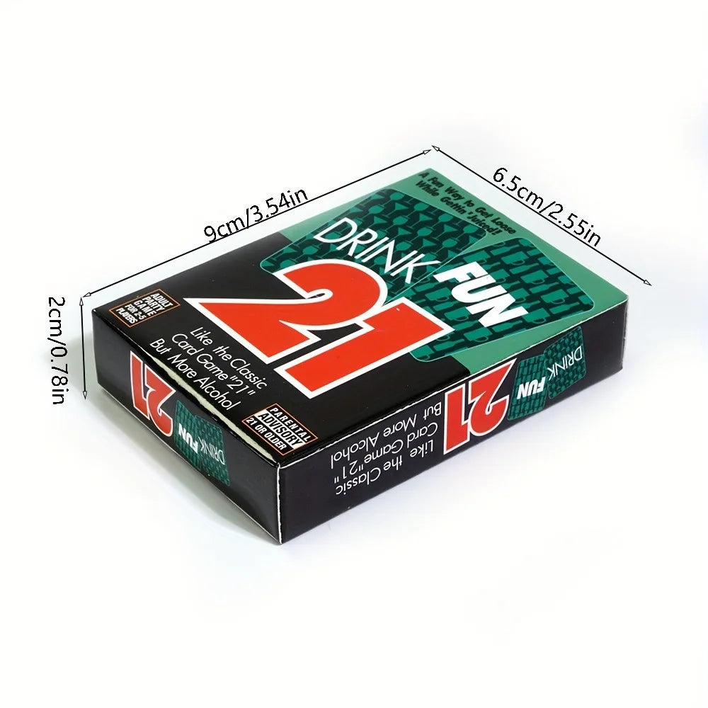 Drink Fun 21 Card Game – Adults Only