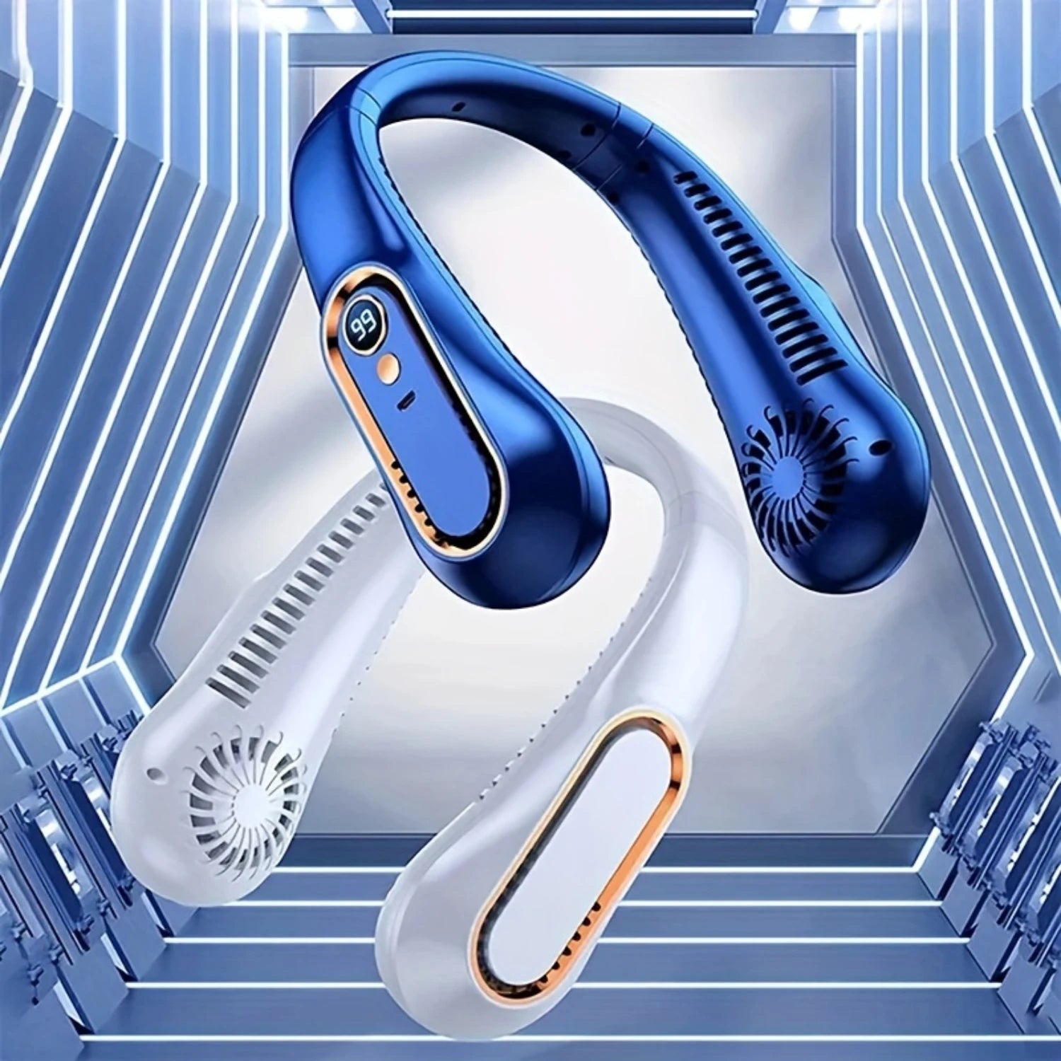 Mini-Nackenventilator – flügellos & kühl