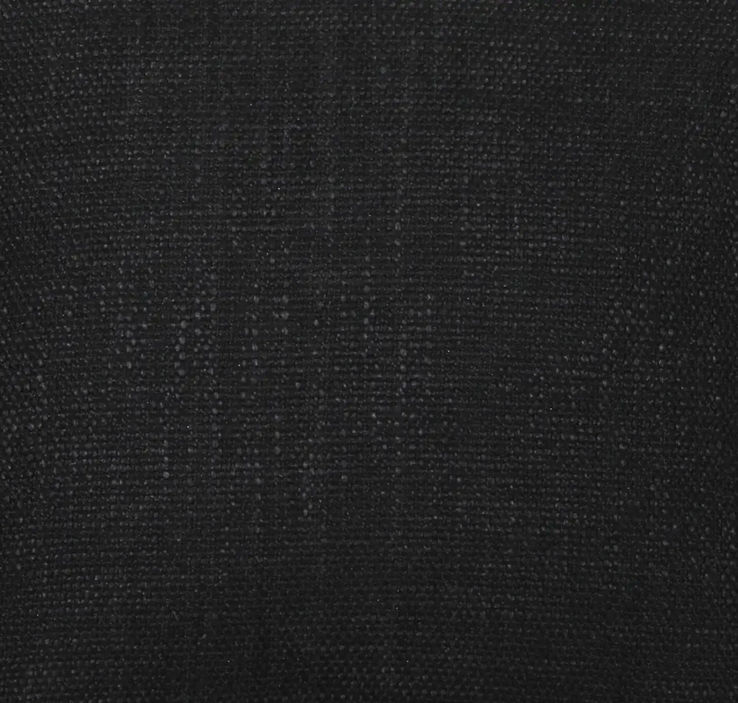 Black Solid Texture Throw Pillow 18x18