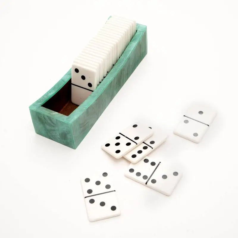 Classic White Domino Set - 28 Tiles