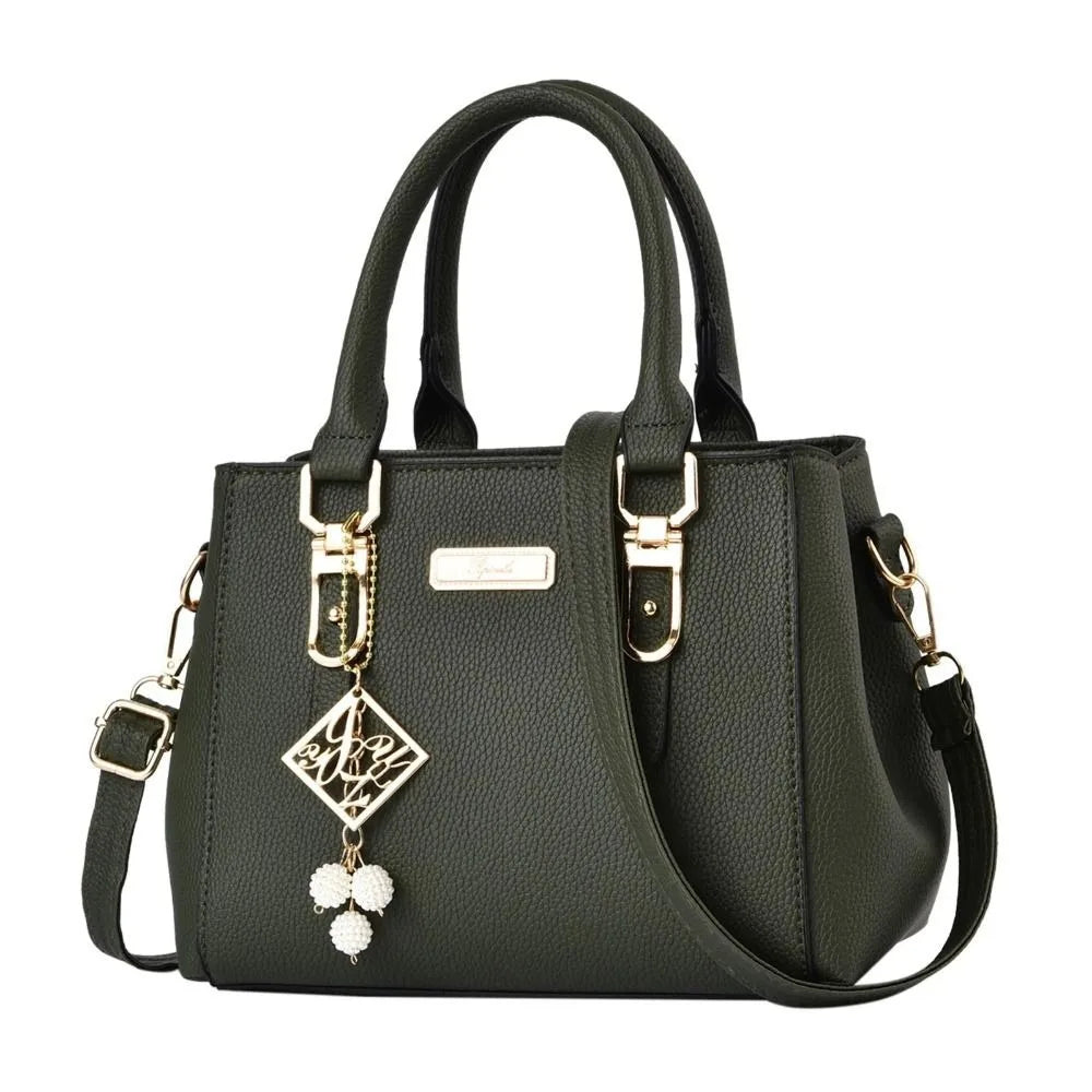 Casual Leather Shoulder Handbag
