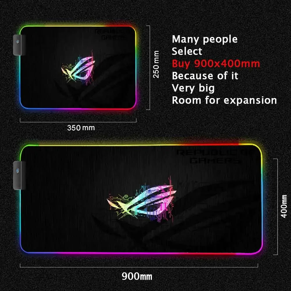 ftvae RGB ROG Gaming Mouse Pad LED Mat
