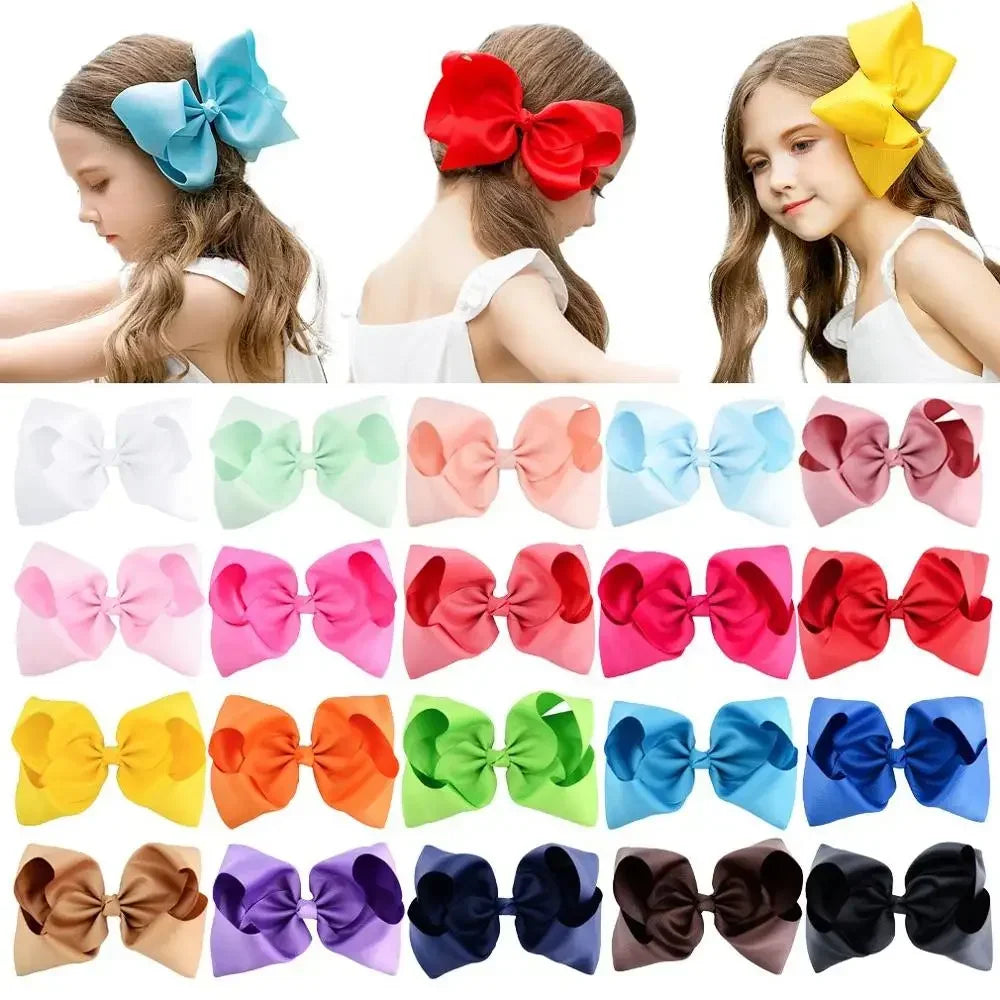 6 Inch Grosgrain Ribbon Hair Bows