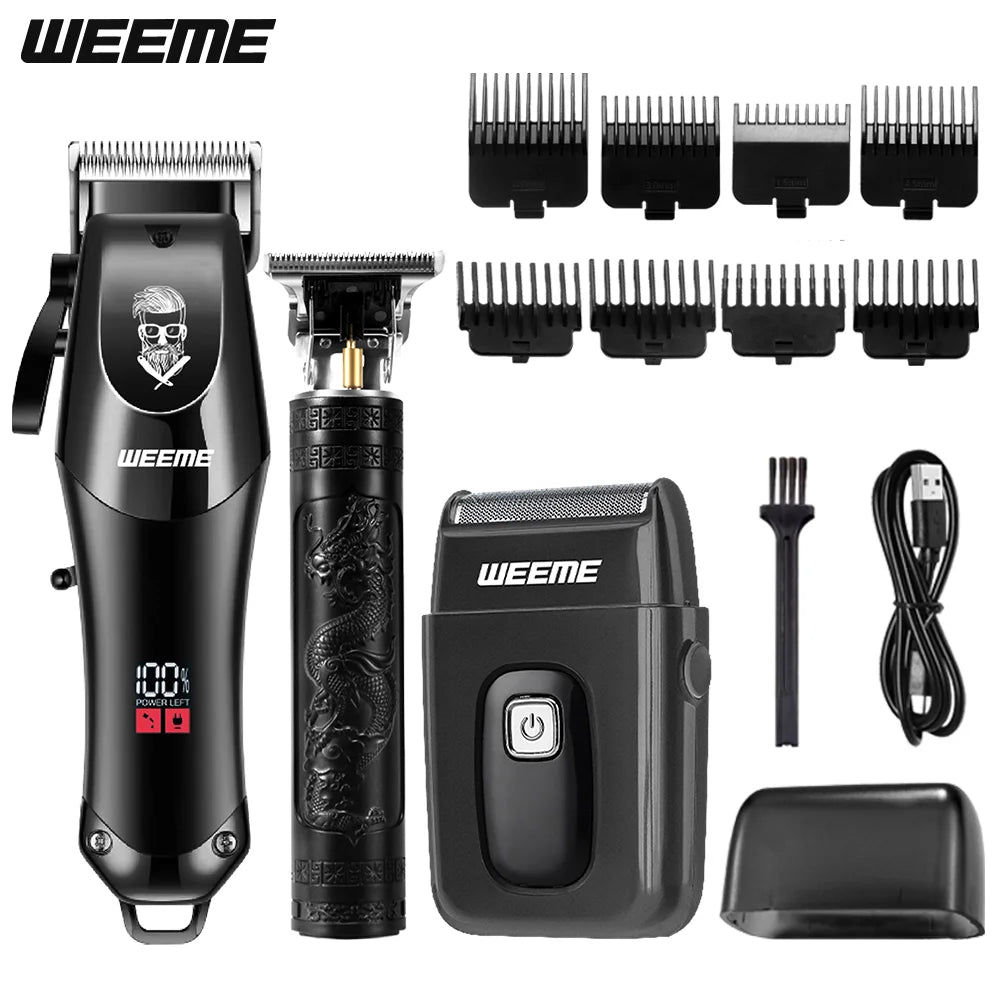 Men’s 3-Piece Grooming Kit Gold Black