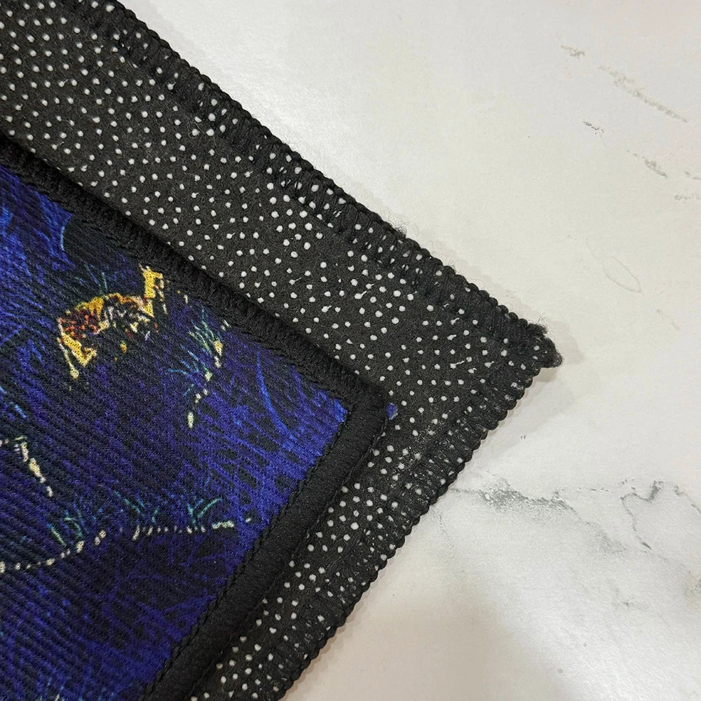 Wolf Moon Pattern Non-Slip Area Rug