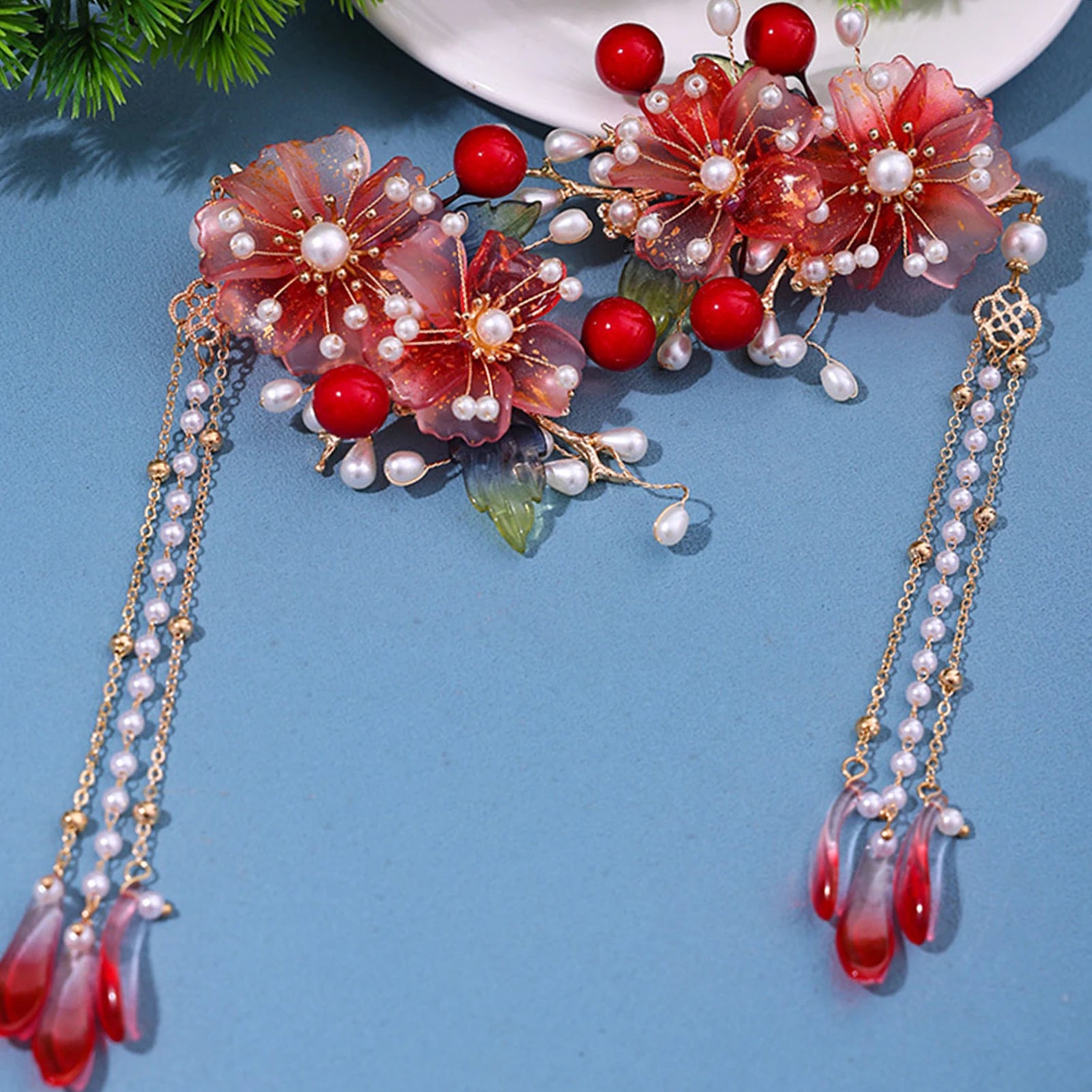 Vintage Chinese Tassel Hairpins – 2pcs