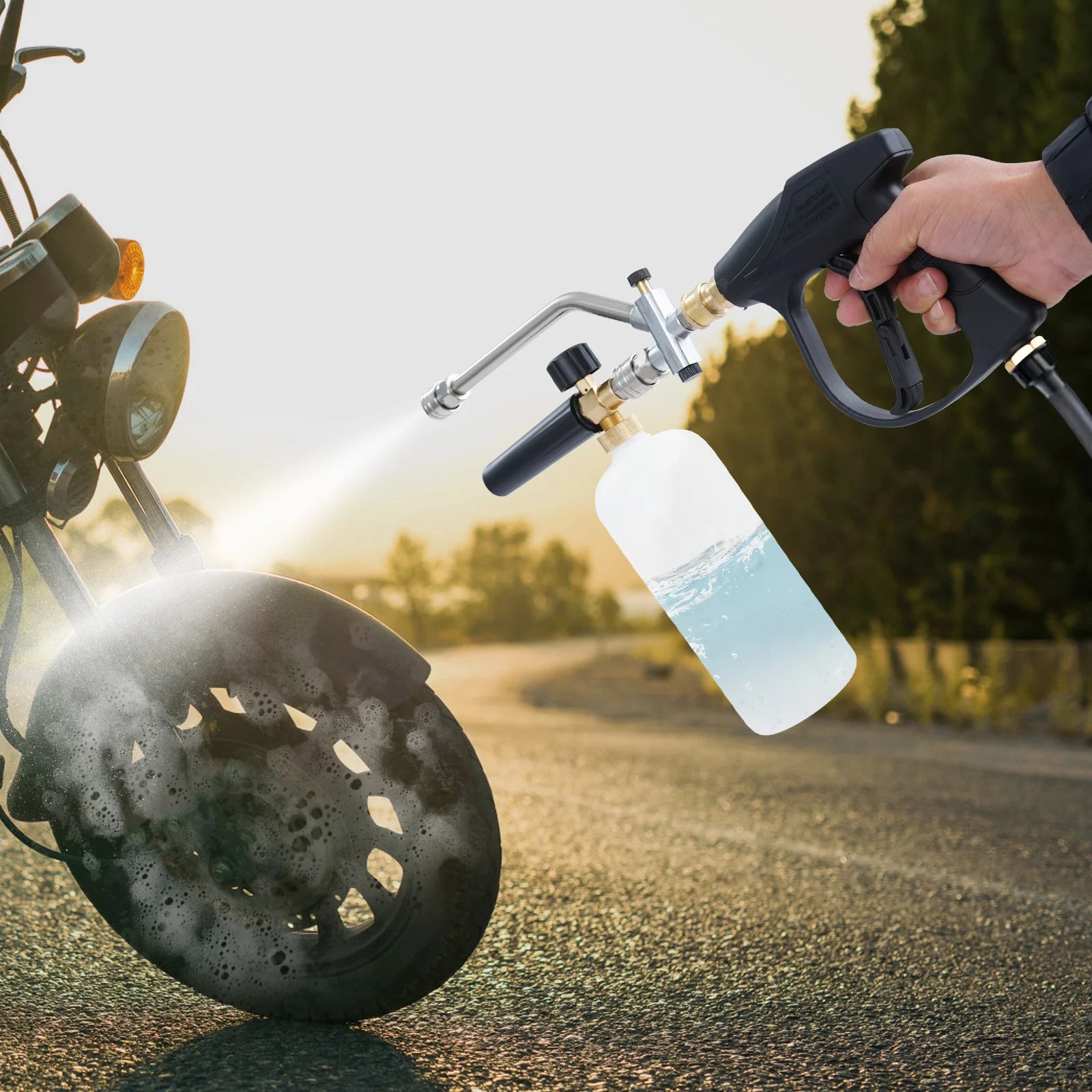 2in1 Pressure Washer Gun with 5 Nozzles