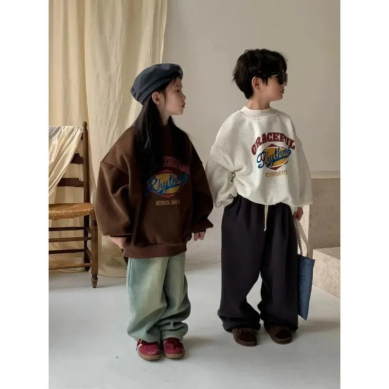 Korean Fleece Kids Hoodie – Winter 2025