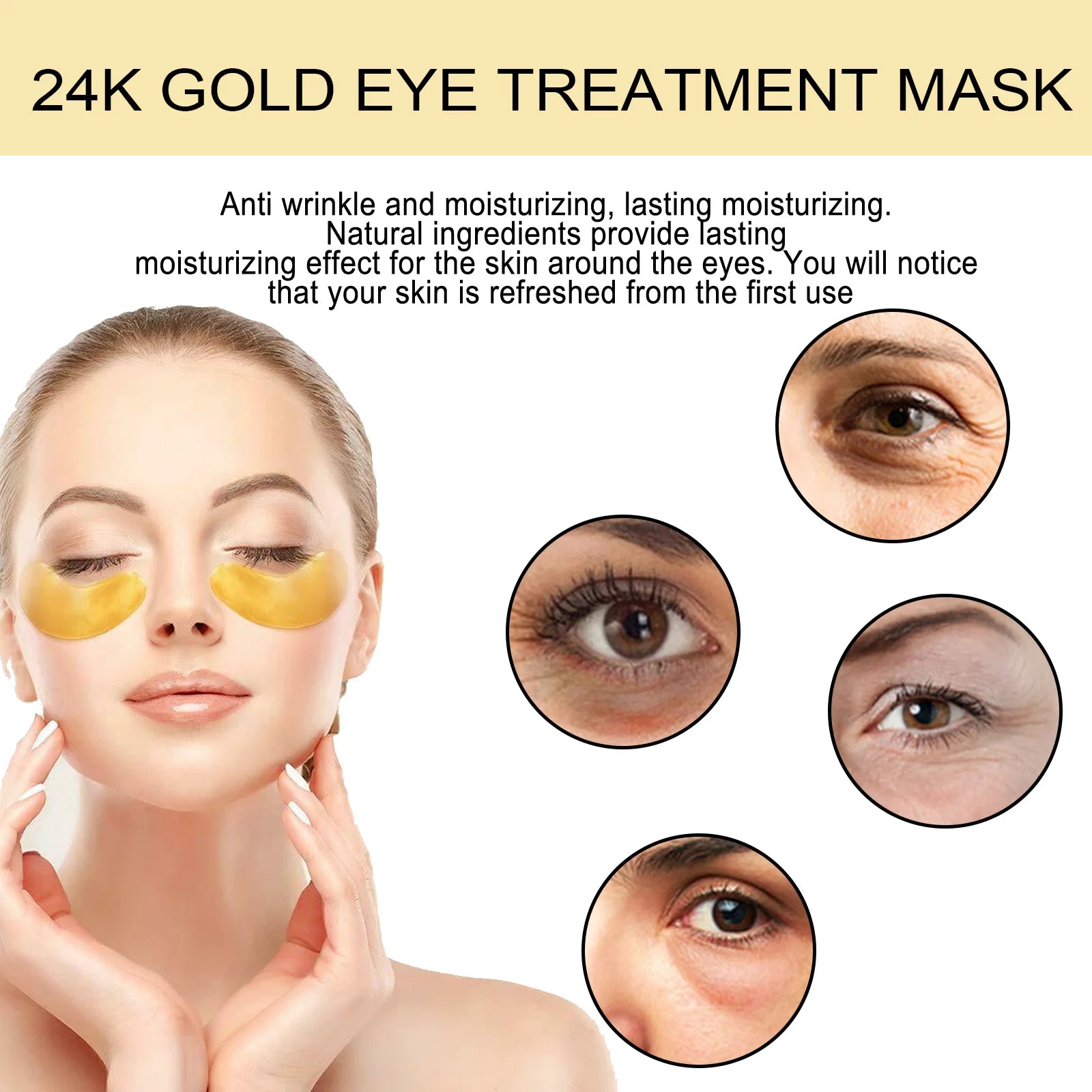 24K Gold Eye Mask – 60PCS Treatment