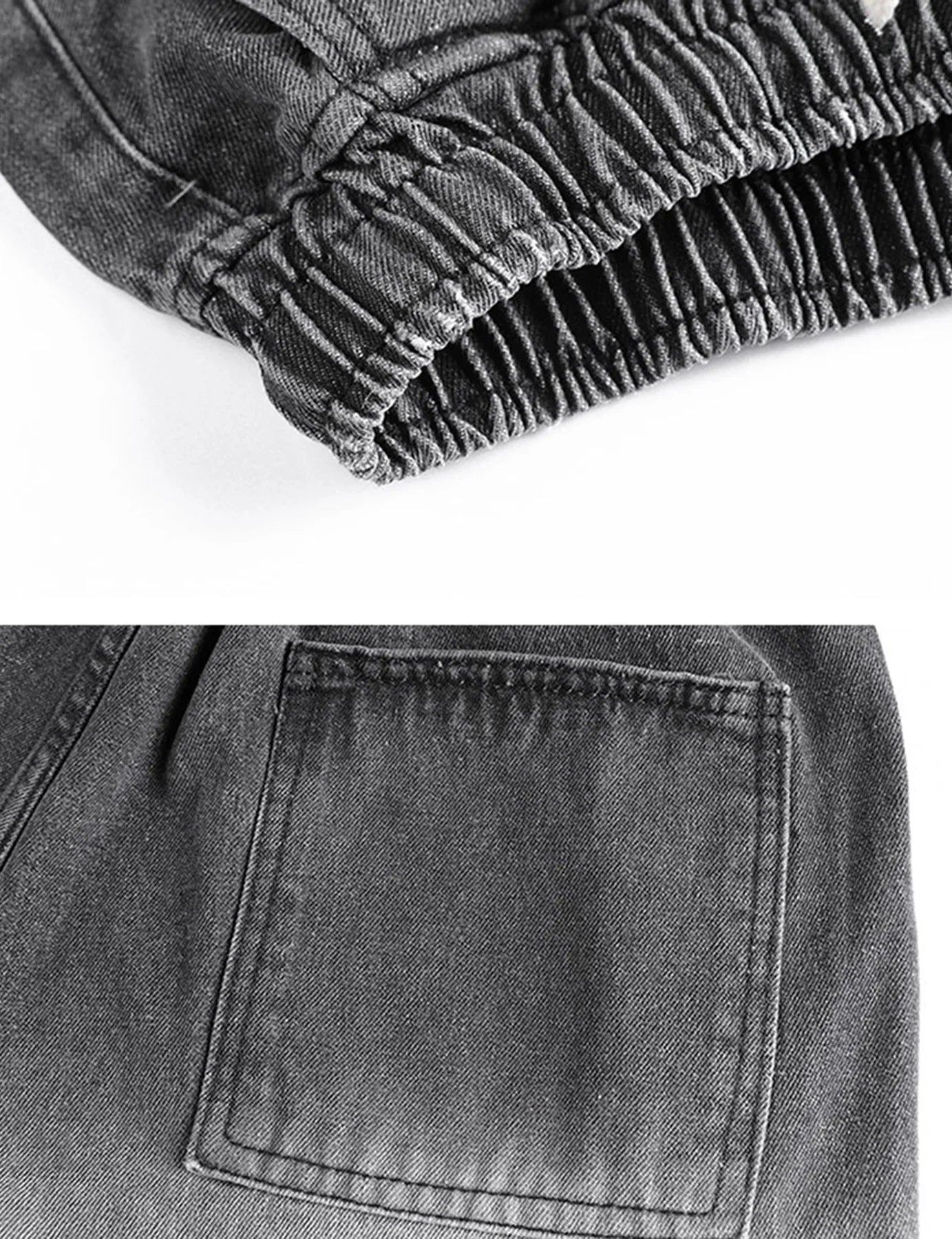 Lässige Jeans-Shorts für Herren im Sommer mit Kordelzug in der Taille