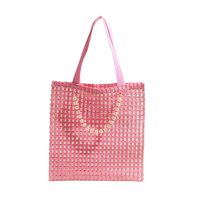 Mesh Crochet Summer Beach Tote Bag